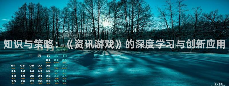 星欧娱乐什么意思：知识与策略：《资讯游戏》的深度学习与创新应